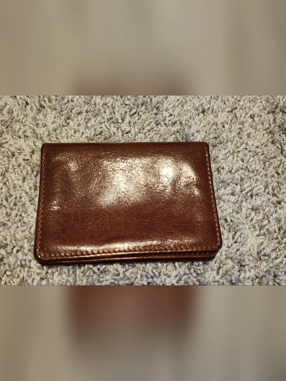 Jack Georges $55 Leather Card Holder With Rfid Blocking Brown